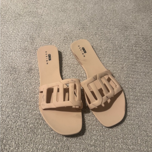 ASOS Shoes - ASOS Nude Slide Sandals